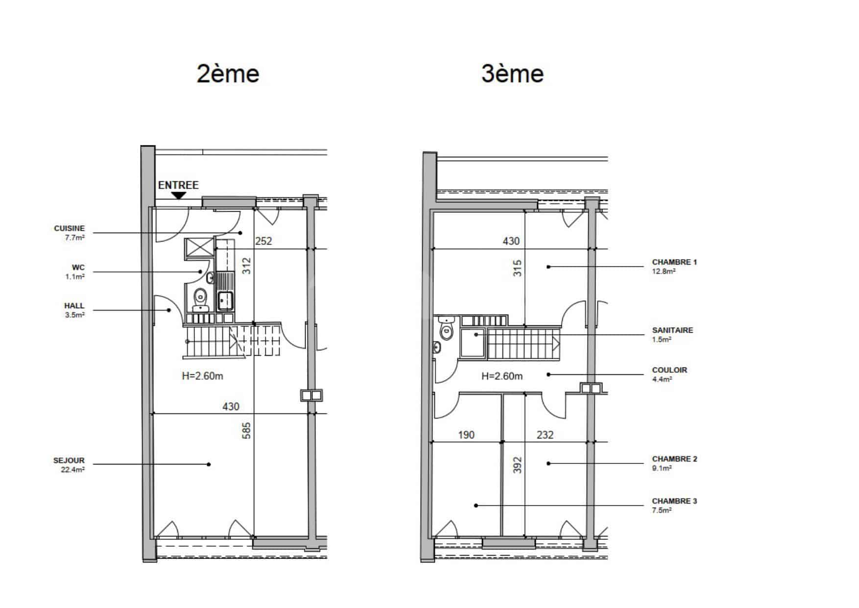 PrivaliaDuplex de 5 pièces