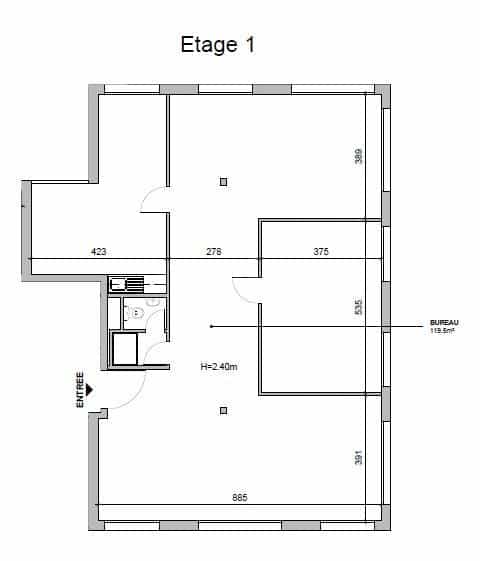 PrivaliaBureau d’env. 133m2 au 1er étage à louer à Commugny