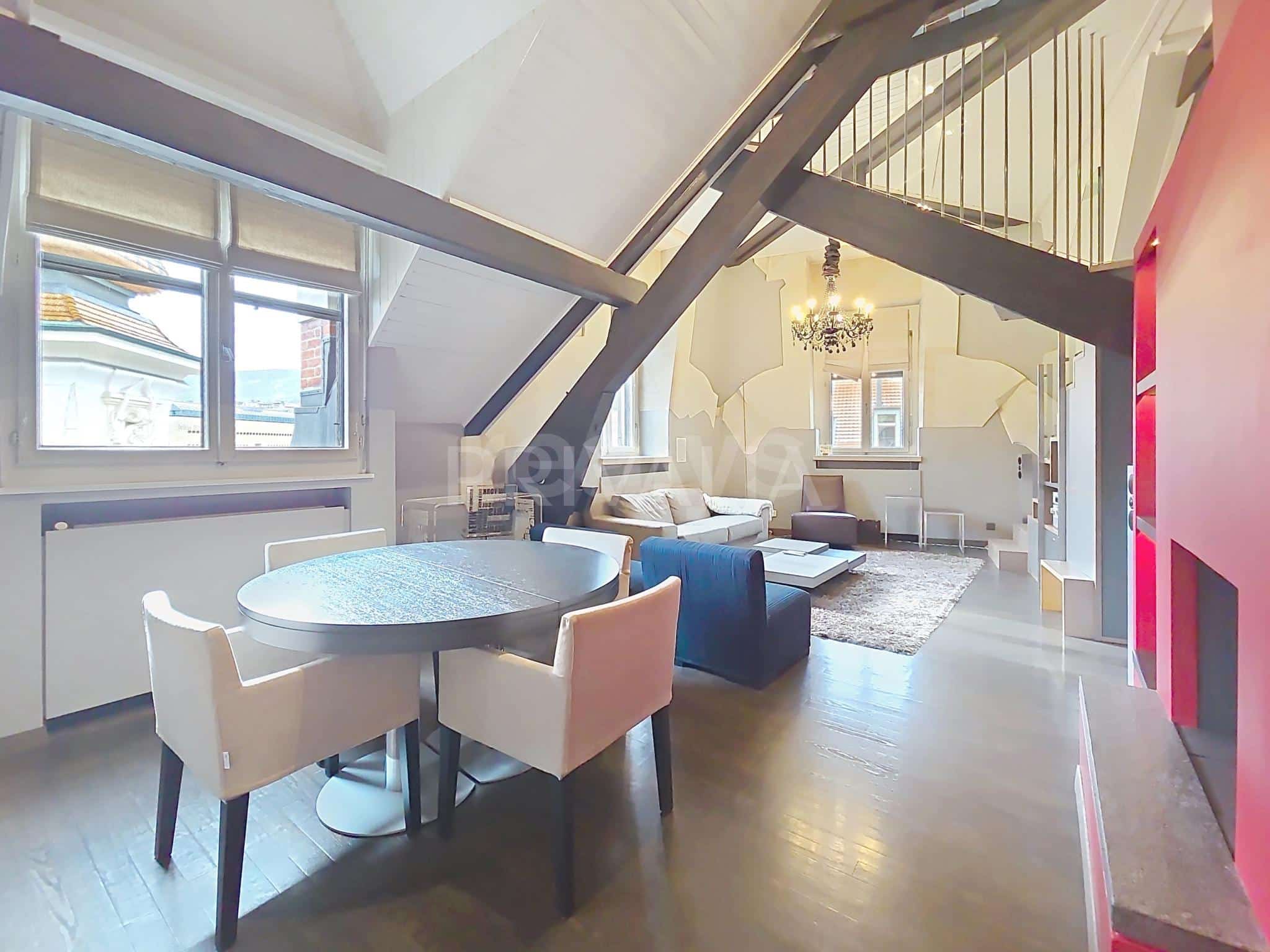 PrivaliaUnique: Superb flat in the heart of Eaux-Vives with converted attic space