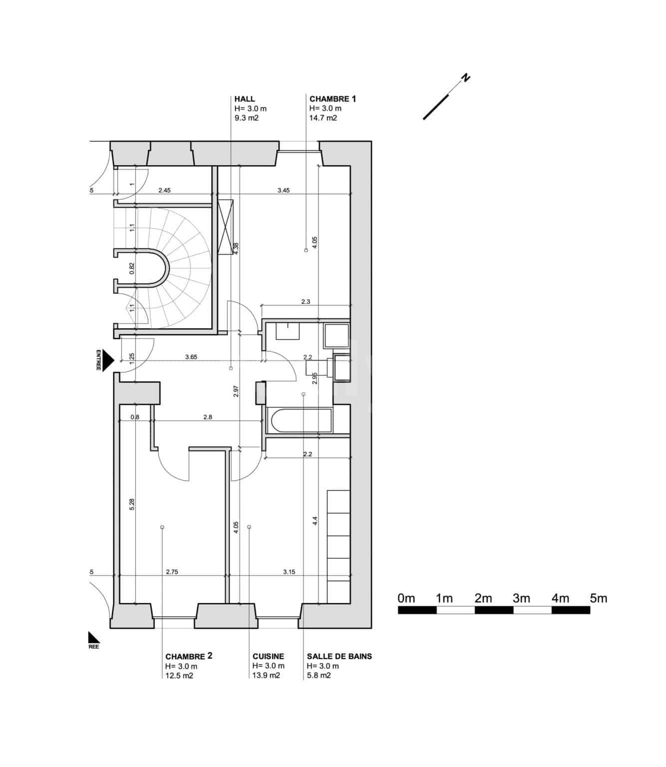 PrivaliaAppartement de 3 pièces au rez-de-chaussée